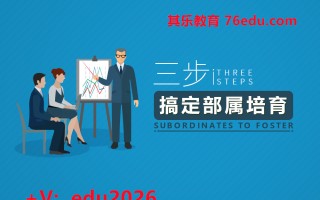 三步搞定部属培育（2集） mp4高清无水印视频教程网盘免费下载