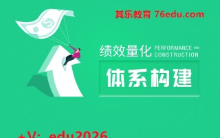 绩效量化体系构建（2集） mp4高清无水印视频教程网盘免费下载