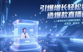 引爆增长轻松打造爆款直播间，​人人都有机会打造爆款直播间，会直播 会卖货 能成交 有业绩