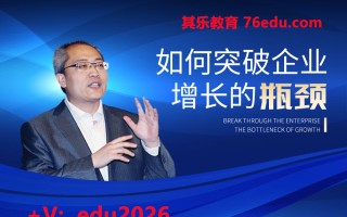 如何突破企业增长的瓶颈（3集） mp4高清无水印视频教程网盘免费下载