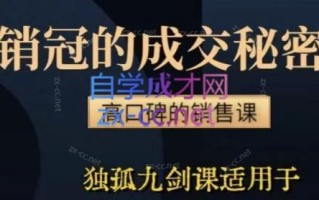 李老师·实战派销售视频课|孤独九剑