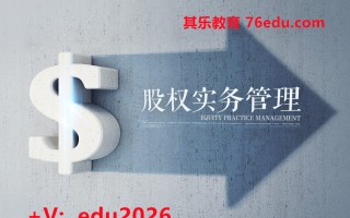 股权实务管理（2集） mp4高清无水印视频教程网盘免费下载