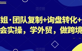 琼姐·团队复制+询盘转化+展会实操，学外贸，做跨境