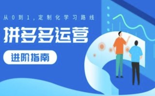 拼多多运营进阶指南，从0到1定制化学习路线