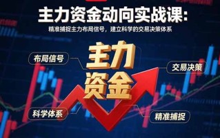 主力资金动向实战课-8月：精准捕捉主力布局信号，建立科学的交易决策体系
