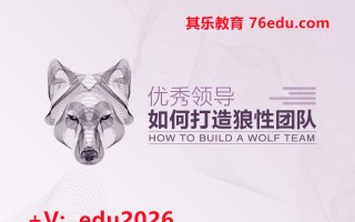 优秀领导如何打造狼性团队（3集） mp4高清无水印视频教程网盘免费下载