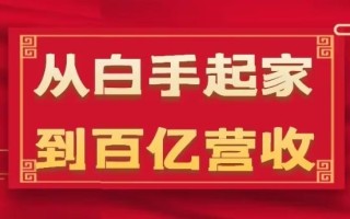 从白手起家到百亿营收，企业35年危机管理法则和幕后细节(17节)