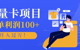 正规手机流量卡项目，一单利润100+，月入过万！人人可做(推广技术+正规渠道)