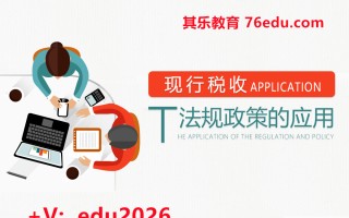 现行税收法规政策的应用（4集） mp4高清无水印视频教程网盘免费下载