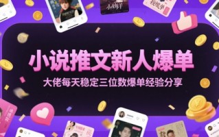 小说推文新人爆单大佬每天稳定三位数爆单经验分享