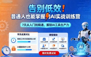 告别低效！普通人也能掌握的AI实战训练营