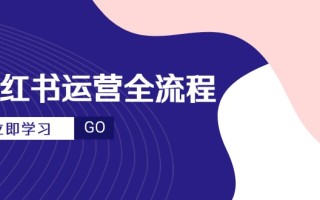 小红书运营全流程，爆款选题文案，视频制作技巧，进阶达人宝典