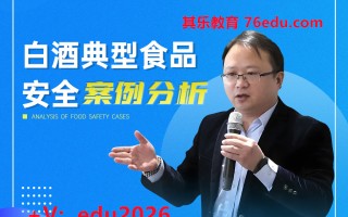 白酒典型食品安全案例分析（3集） mp4高清无水印视频教程网盘免费下载