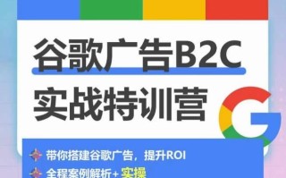 谷歌广告B2C实战特训营，500+谷歌账户总结经验，实战演示如何从0-1搭建广告账户