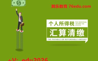 个人所得税汇算清缴（4集） mp4高清无水印视频教程网盘免费下载