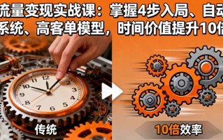 流量变现实战课：掌握4步入局、自动化系统、高客单模型，时间价值提升10倍