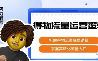得物流量运营逻辑，​拆解得物流量底层逻辑，掌握高转化入口