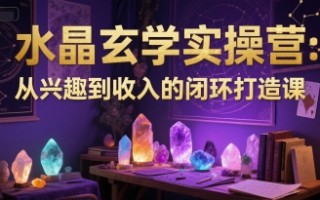 水晶玄学实操营：从兴趣到收入的闭环打造课