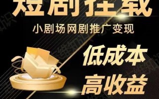 2023短视频蓝海项目，抖音快手短剧推广变现教程，低成本高收益