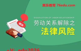 劳动关系解除之法律风险（4集） mp4高清无水印视频教程网盘免费下载