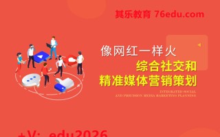综合社交和精准媒体营销策划（4集） mp4高清无水印视频教程网盘免费下载