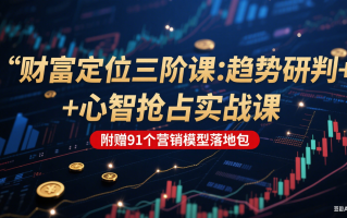财富定位三阶：趋势研判 + 心智抢占实战课，附赠91个营销模型落地包