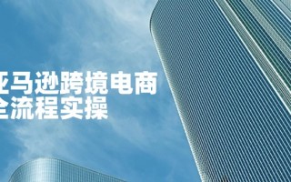 亚马逊跨境电商全流程实操，教你从零开始，掌握店铺运营与广告技巧