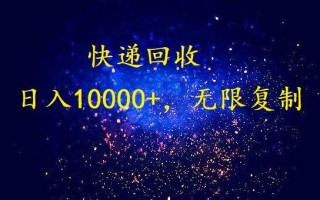(9464期)完美落地，暴利快递回收项目。每天收入10000+，可无限放大