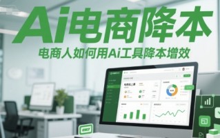 Ai电商降本增效线上课，电商人如何用Ai工具降本增效