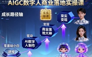 AIGC数字人商业落地实操课，从零基础小白到AI数字人大神