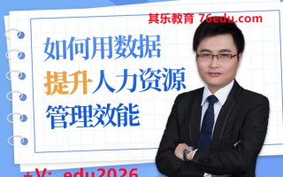 如何用数据提升人力资源管理效能（7集） mp4高清无水印视频教程网盘免费下载
