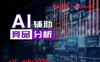 AI辅助竞品分析 mp4高清无水印视频教程网盘免费下载