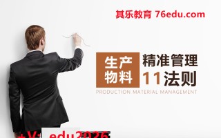 物料精准管理11法则（2集） mp4高清无水印视频教程网盘免费下载