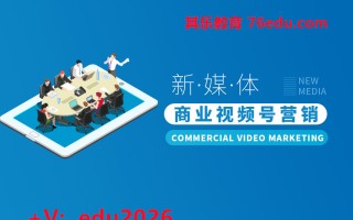新媒体商业视频号营销（5集） mp4高清无水印视频教程网盘免费下载