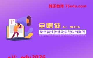 全媒体整合营销传播及实战应用案例（4集） mp4高清无水印视频教程网盘免费下载