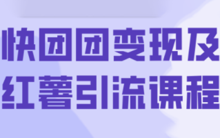 葡萄·快团团变现及红薯引流课程