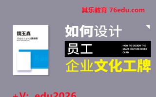 如何设计员工企业文化工牌 mp4高清无水印视频教程网盘免费下载