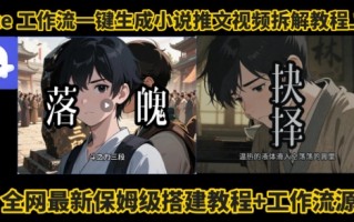 coze工作流一键生成小说推文视频搭建拆解教程，无需剪辑，无需拍摄写文案智能体拆解