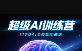 超级AI视频：绘画、带货、职场全场景113节通关课
