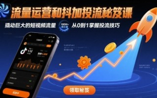 流量运营和抖加投流秘笈课，撬动巨大的短视频流量