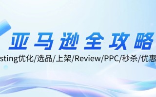 亚马逊全攻略：Listing优化/选品/上架/Review/PPC/秒杀/优惠券/无水印课