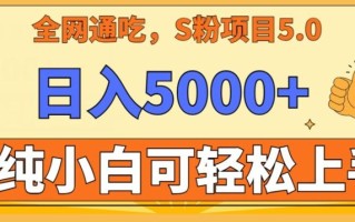 男粉项目5.0，最新野路子，纯小白可操作，有手就行，无脑照抄，纯保姆教学【揭秘】