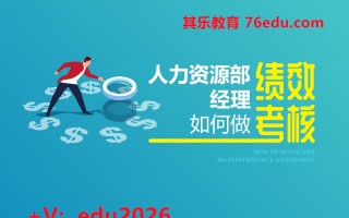 人力资源部经理如何做绩效考核（3集） mp4高清无水印视频教程网盘免费下载