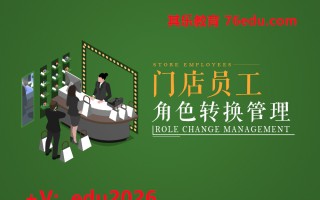 门店员工角色转换管理 mp4高清无水印视频教程网盘免费下载