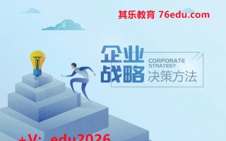 企业战略决策方法（7集） mp4高清无水印视频教程网盘免费下载