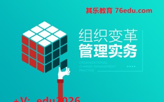组织变革管理实务（5集） mp4高清无水印视频教程网盘免费下载