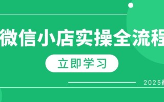 微信小店实操全流程，专属达人佣金、1688一件代发、商品预售、选品技巧等