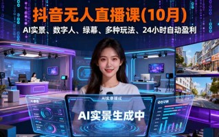 抖音无人直播课(10月