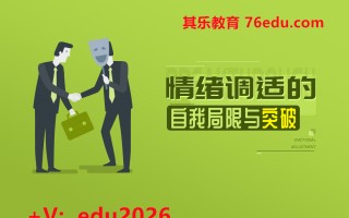 情绪调适的自我局限与突破（3集） mp4高清无水印视频教程网盘免费下载
