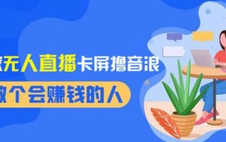 2024独家无人直播卡屏撸音浪，12月新出教程，收益稳定，无需看守，轻松上手日入1000+【揭秘】